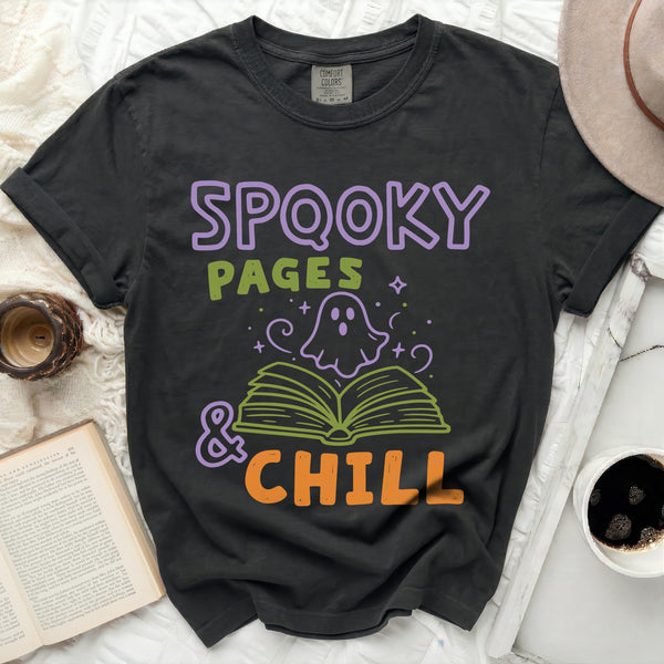 Spooky Pages Tee in Black