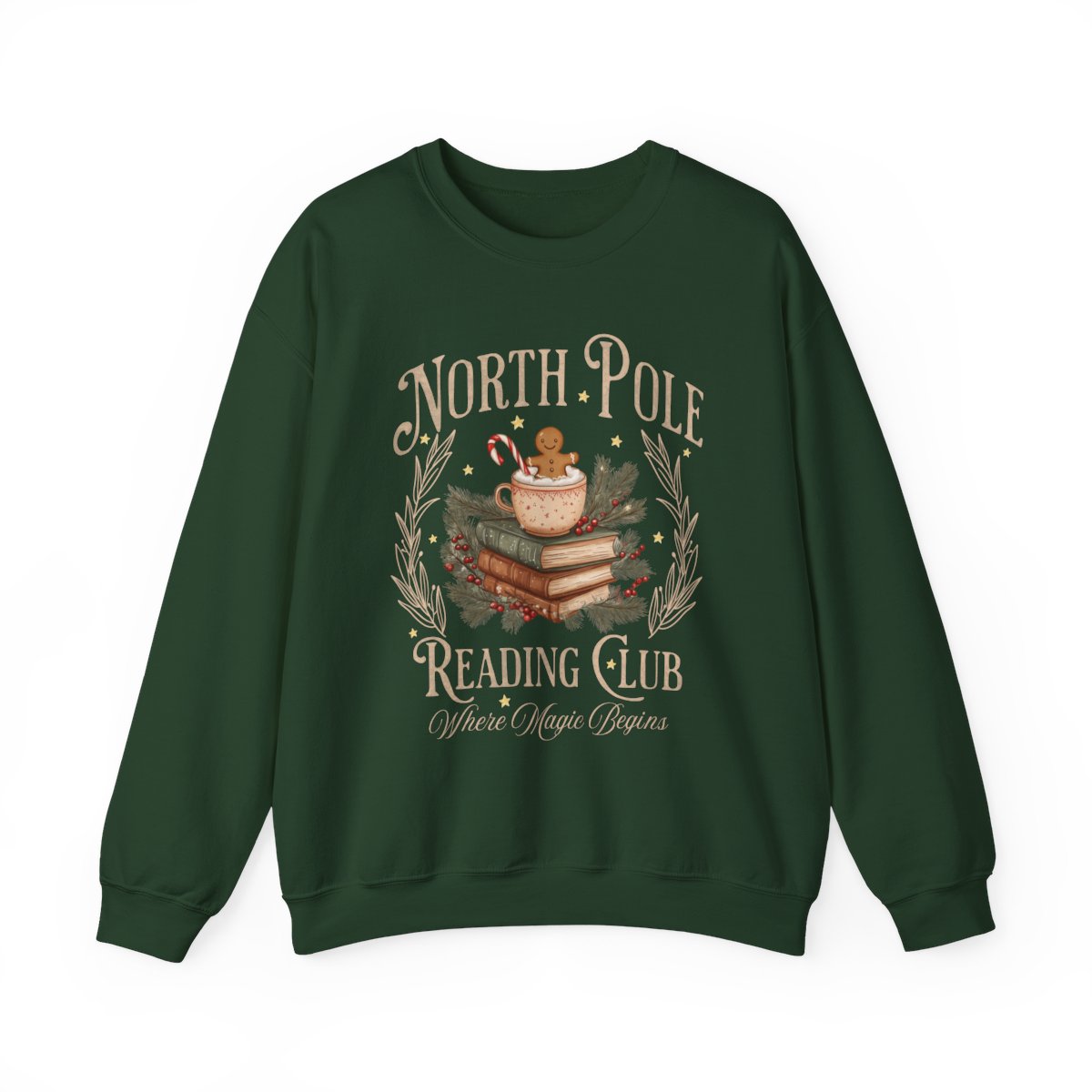 North Pole Reading Club Where Magic Begins sweatshirt