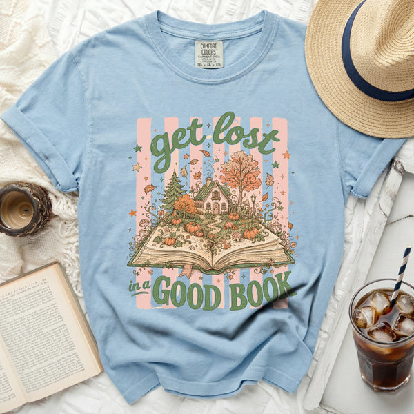Autumn Storybook Tee in Chambray
