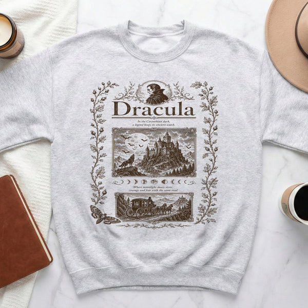 Dracula Lore Sweatshirt in Ash