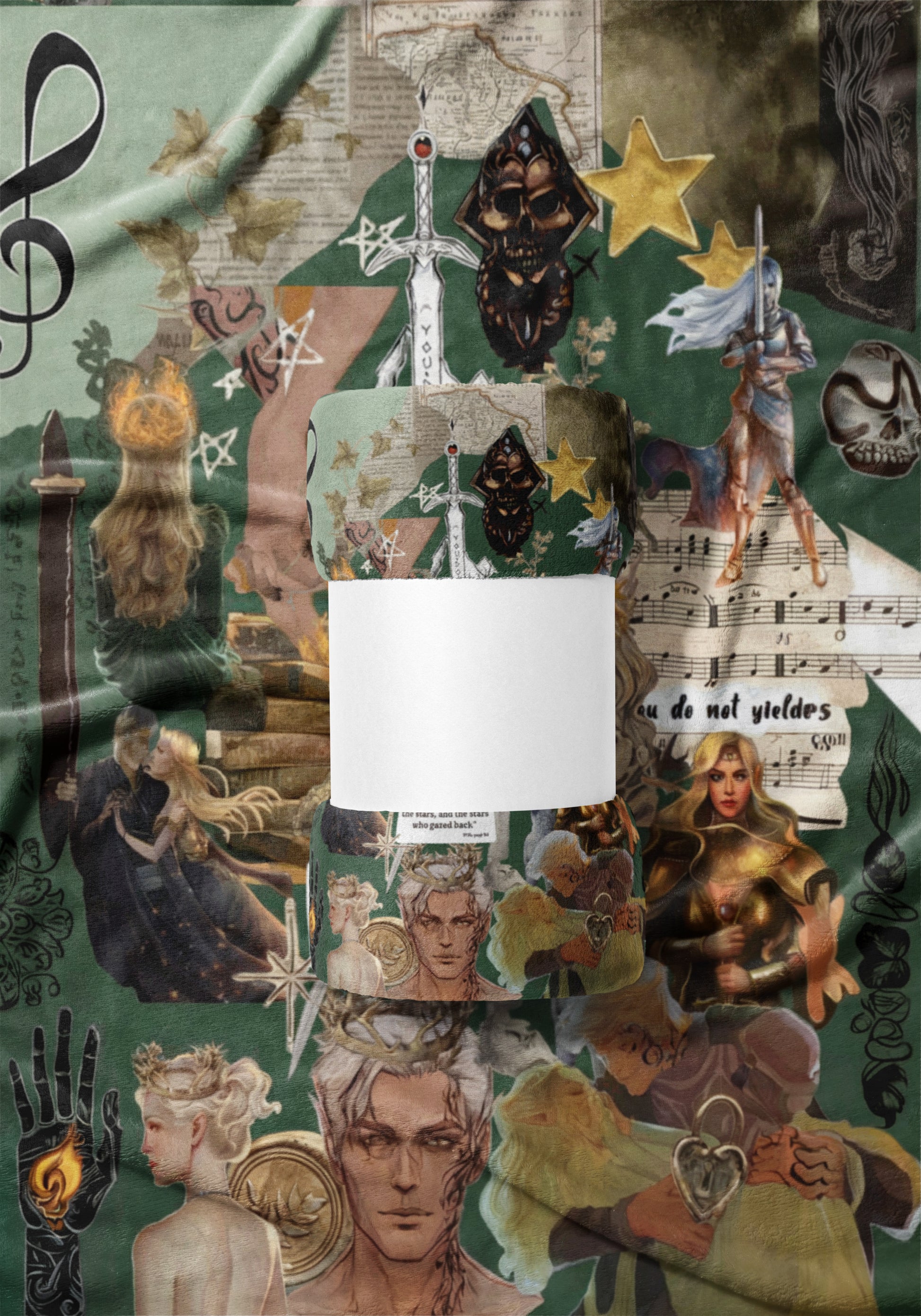 Fantasy Collage Sword Theme Art Poster for Wall Decor