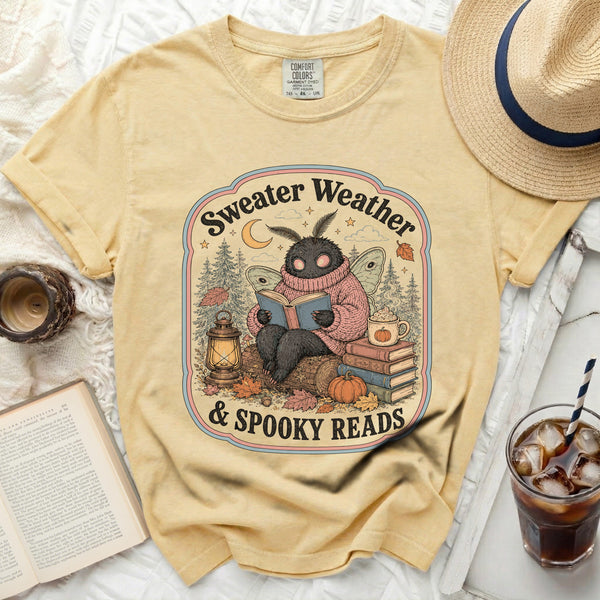 Cozy Reads Tee in Butter