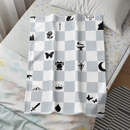 Fantasy Icons Patterned Blanket