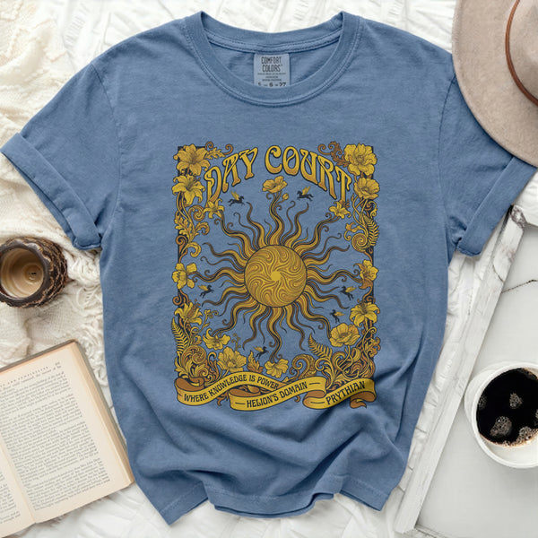 Helion's Domain Tee in Blue Jean