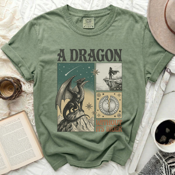 Fourth Wing Inspired Dragon Tee in Moss