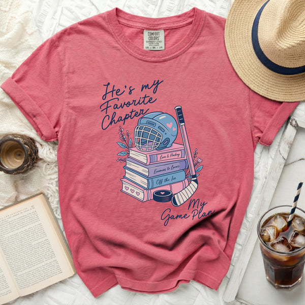My Favorite Chapter Hockey Tee in Crunchberry