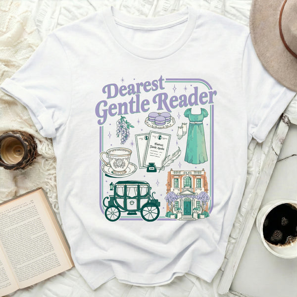 Dearest Reader Tee in White