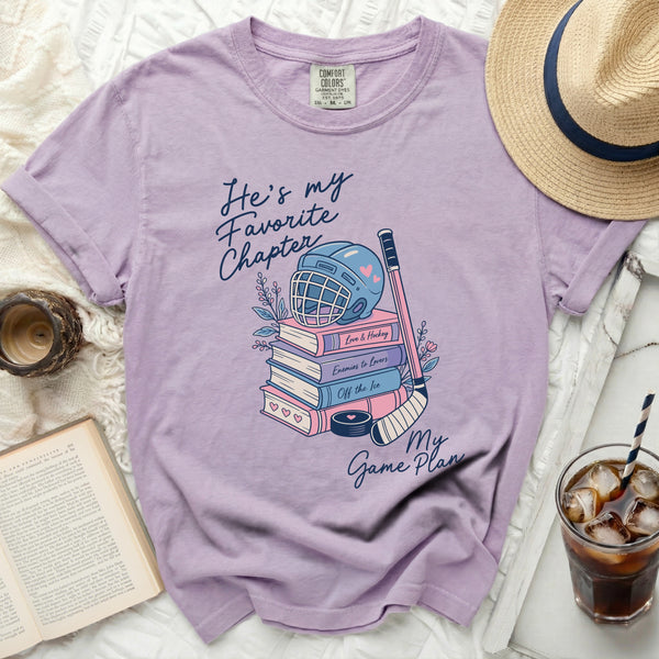My Favorite Chapter Hockey Tee in Orchid
