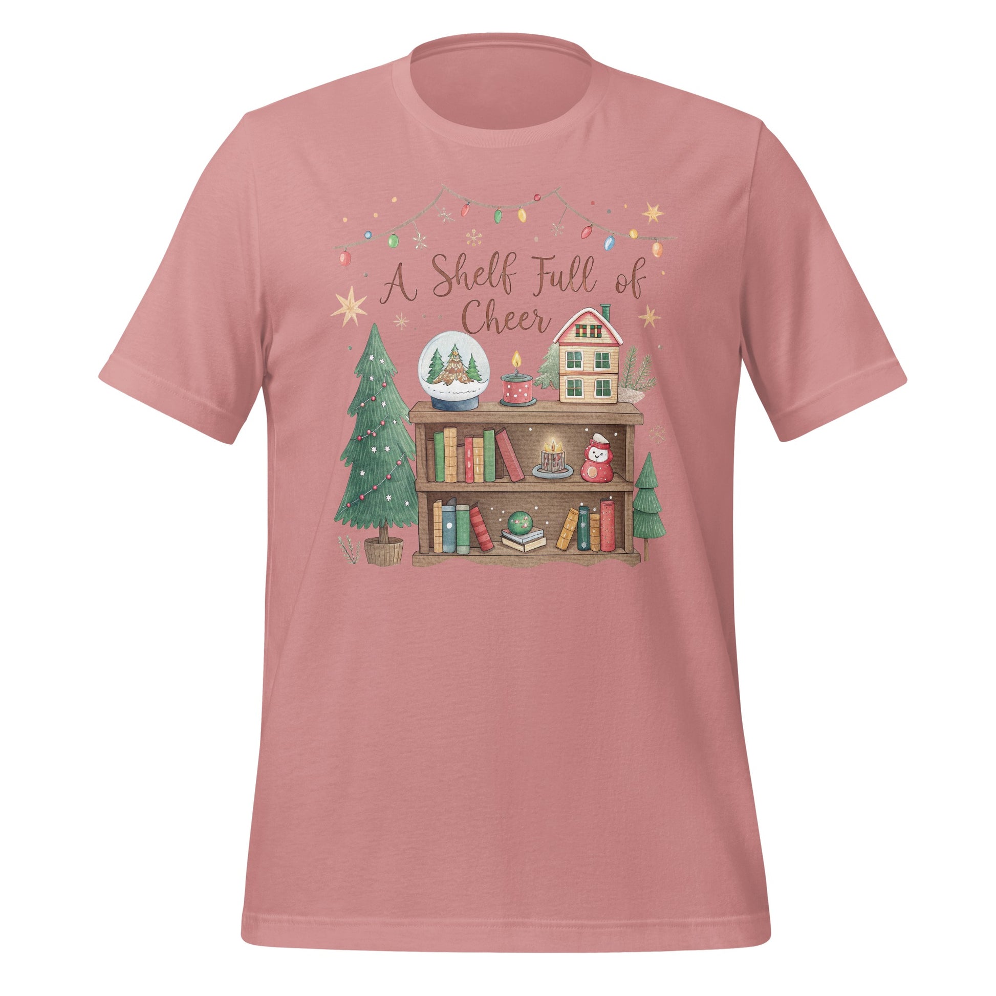 A Shelf Full of Cheer Festive Graphic T-shirt