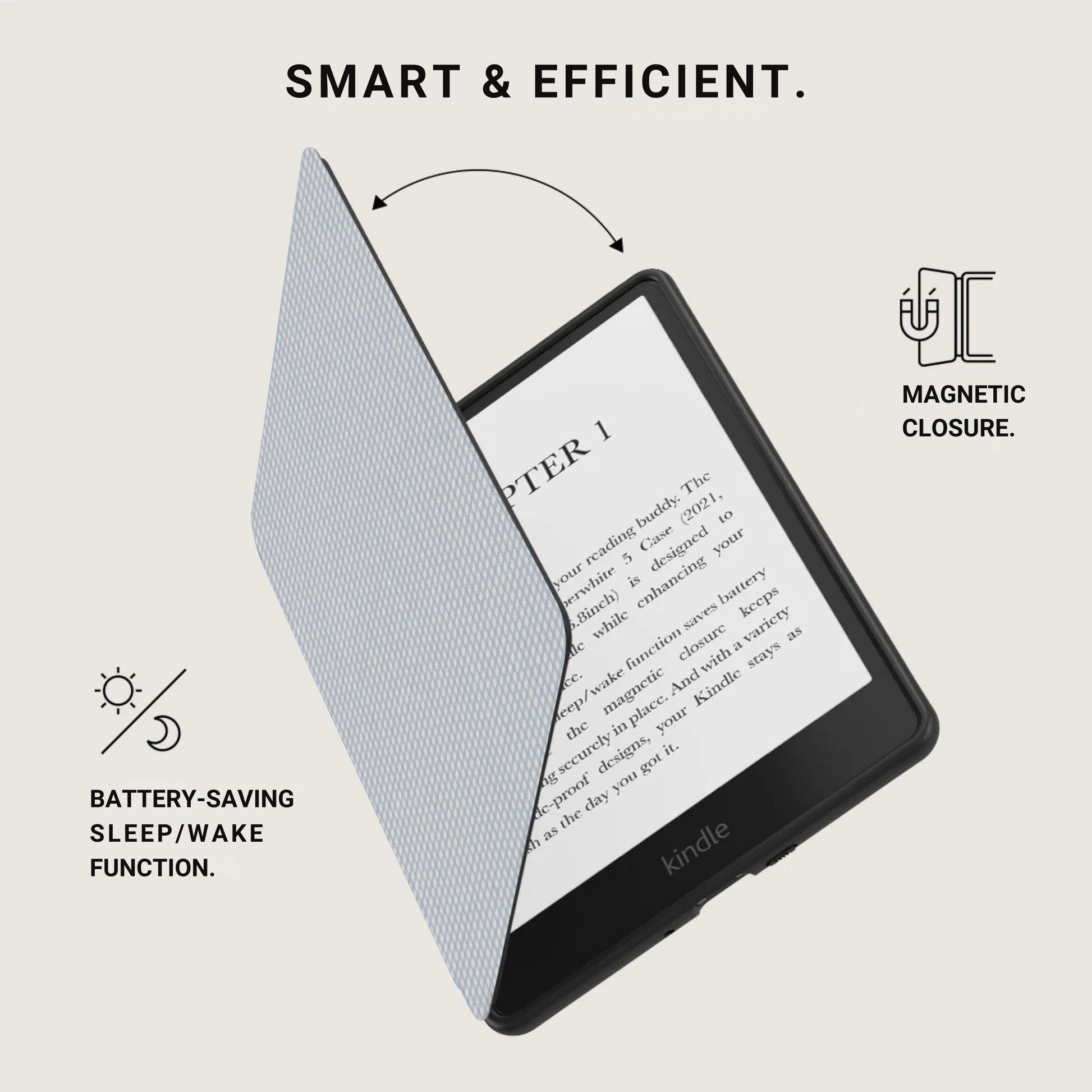 Kindle cover with Magnetic Closure and Sleep Function