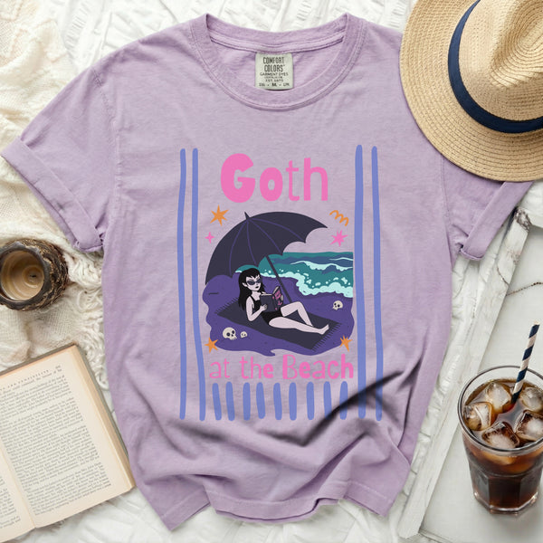 Goth at the Beach Tee in Orchid
