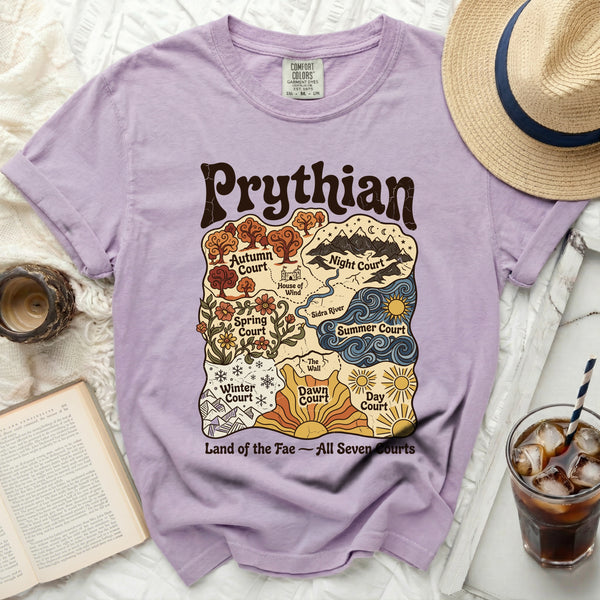 Prythian Fae Map Tee in Orchid