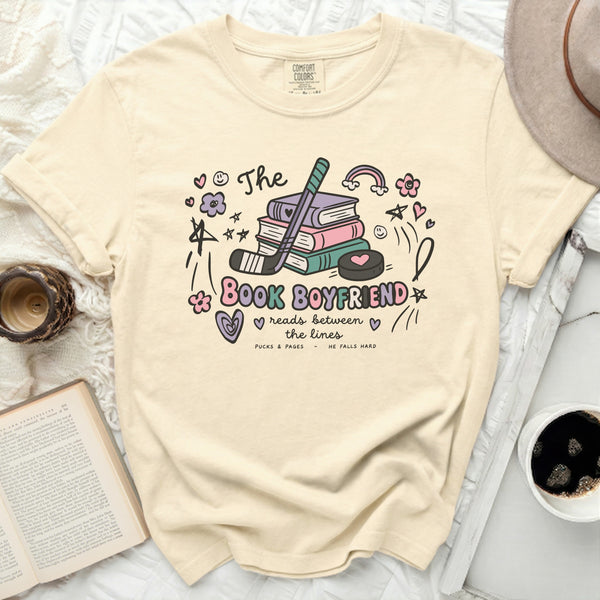 The Book Boyfriend Tee in Ivory