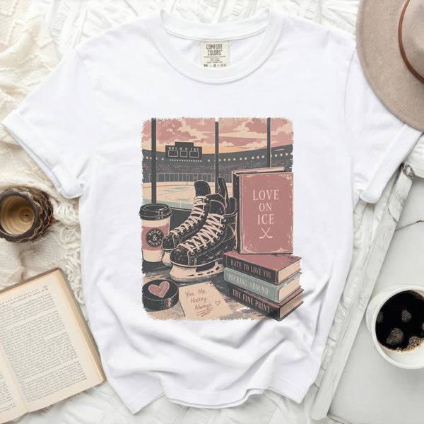 You. Me. Hockey. Always. Tee in White
