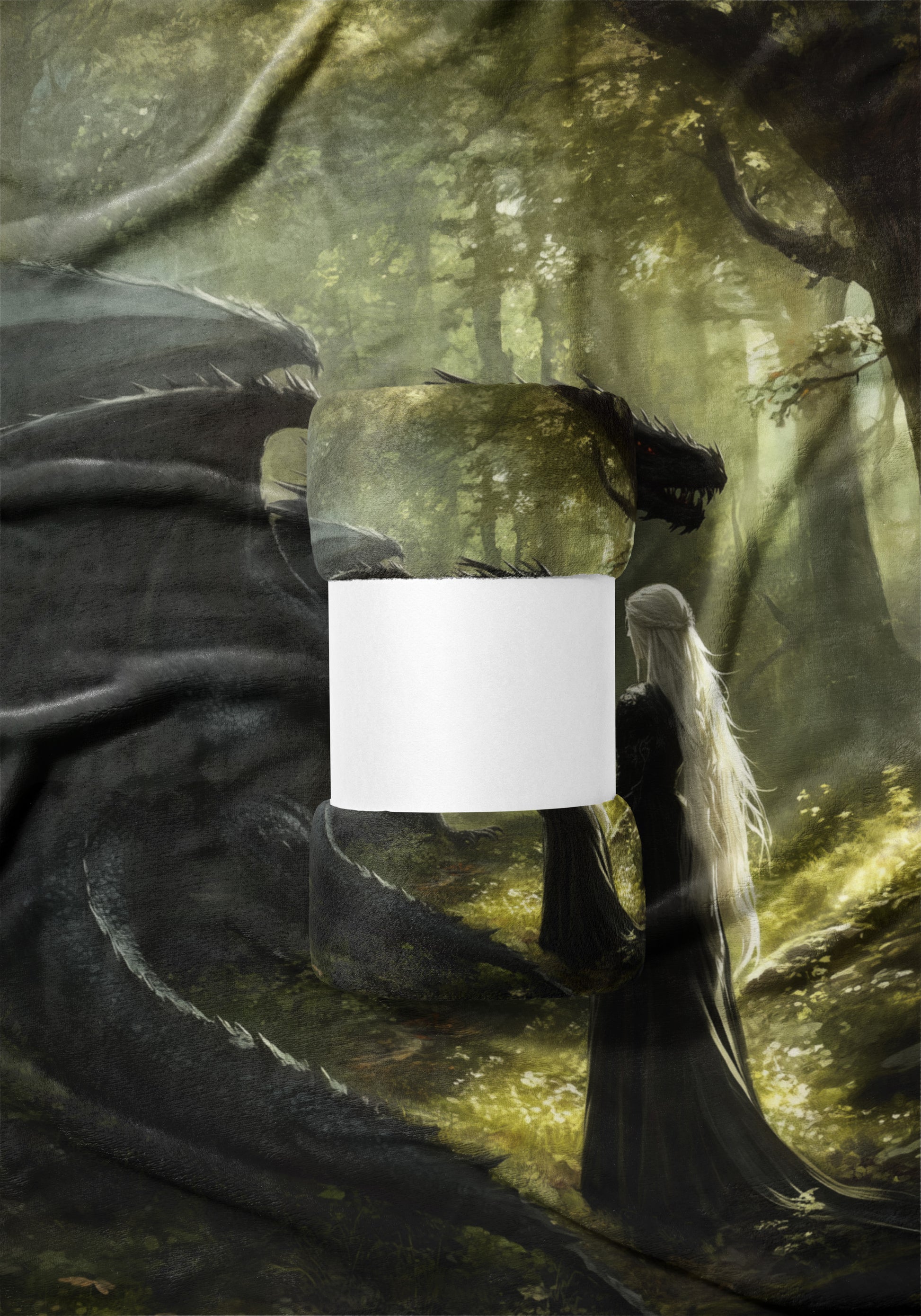 Mysterious Dragon Encounter Fantasy Bedding Set