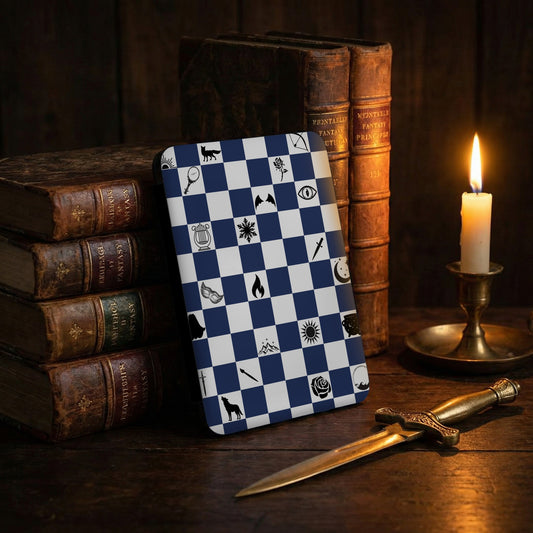 Blue White Checkerboard Fox Snowflake Rose Dagger Sun product type