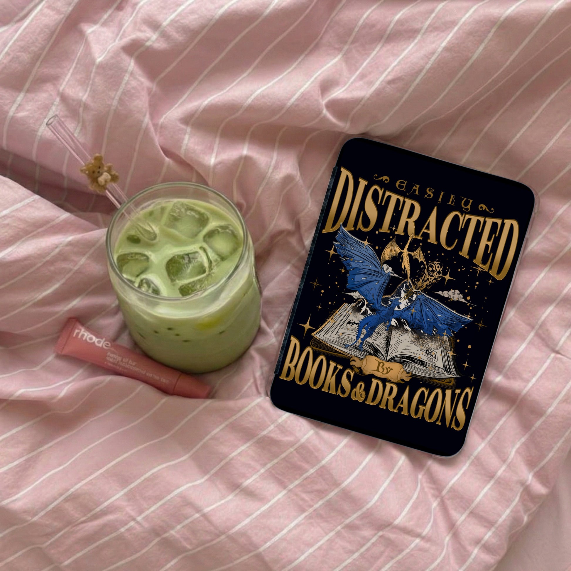 Easily Distracted By Books & Dragons Phone Case product type