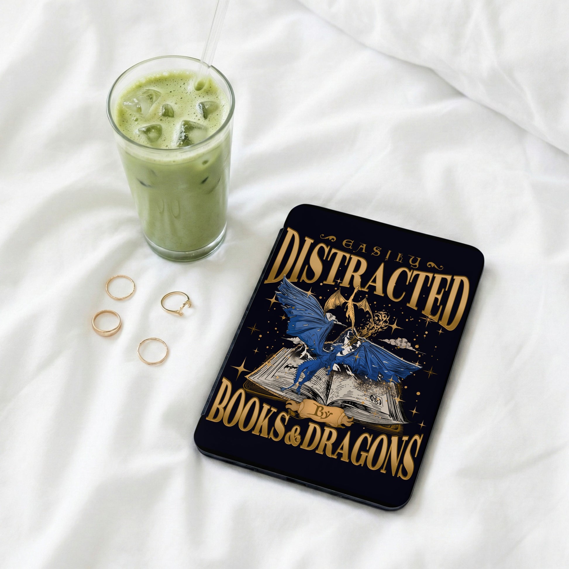 Easily Distracted By Books & Dragons Tablet cover product type