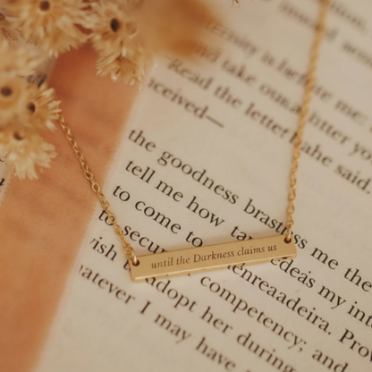 Bar Necklace until the Darkness claims us product type