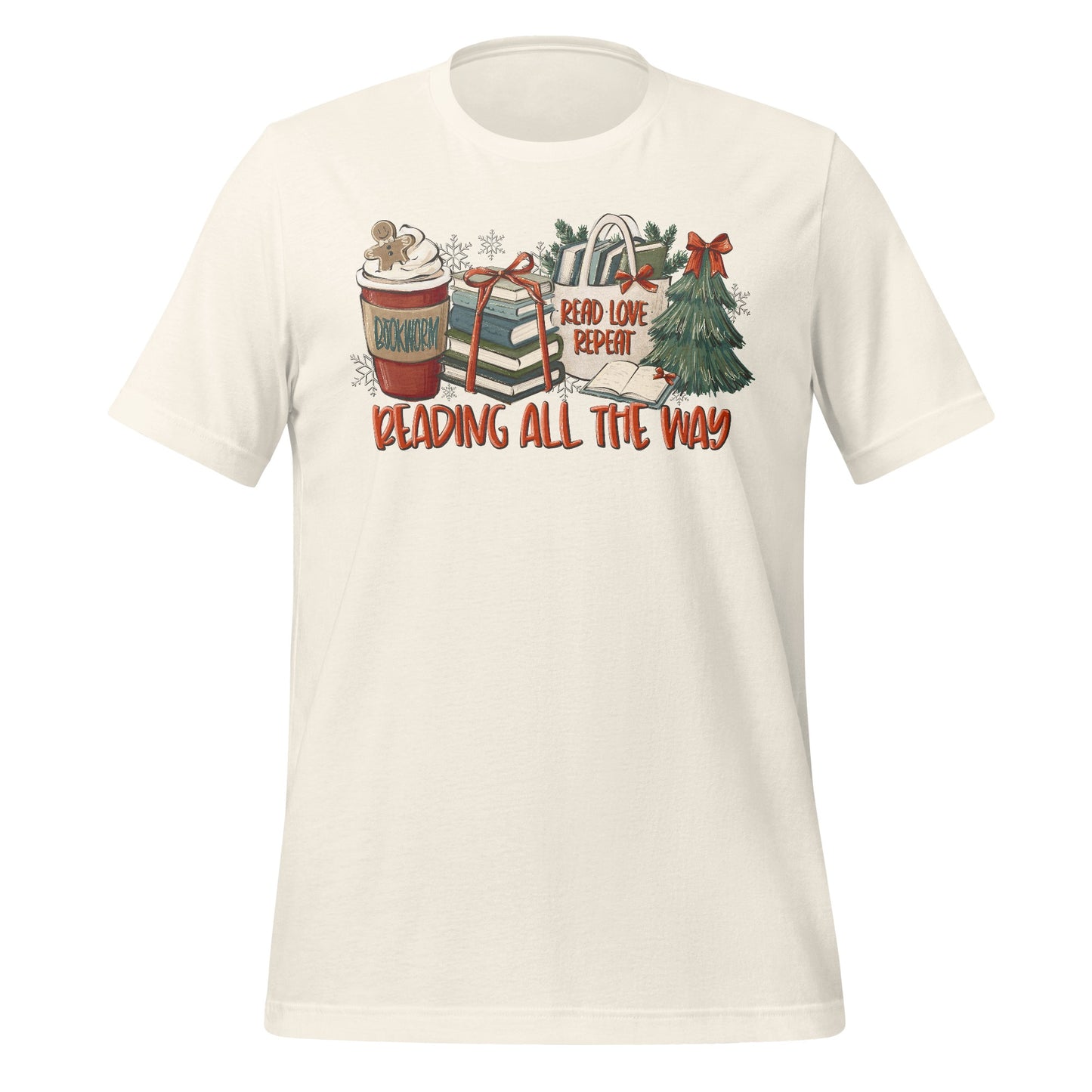 Reading All the Way Holiday Theme T-shirt Product