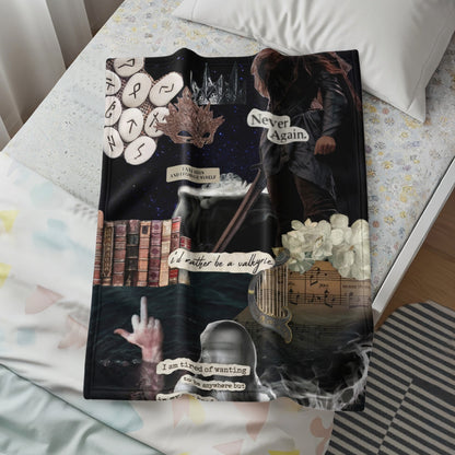 I'd Rather Be A Villain Artistic Blanket