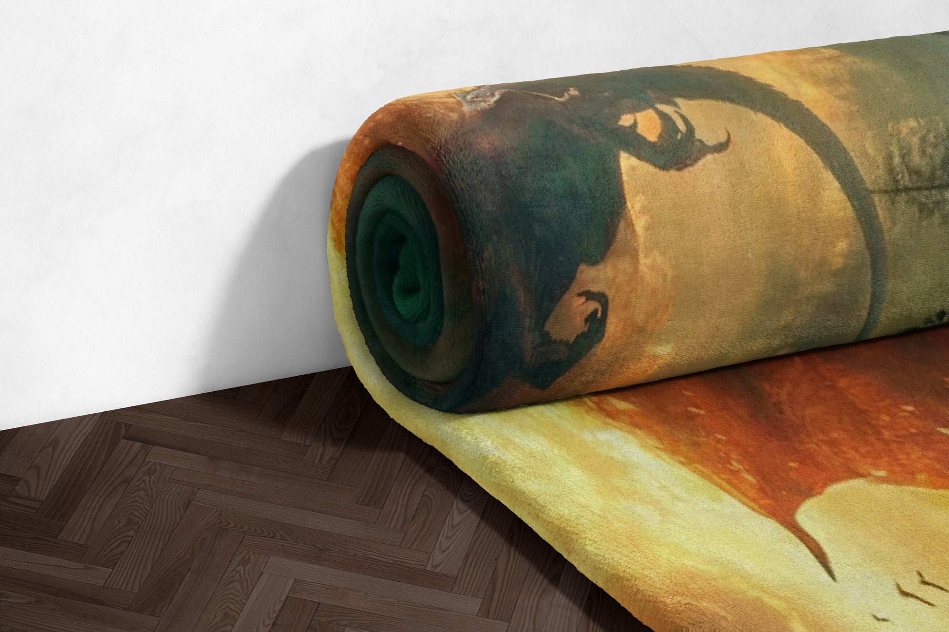 Fantasy Dragon Print Area Rug Shawl Blanket