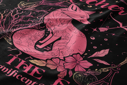 Pink Fox Magnificent Design Fantasy Blanket