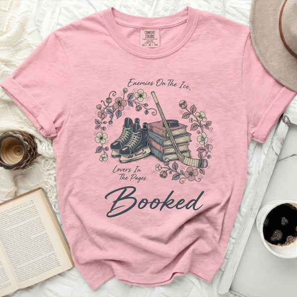 Booked Hockey Romance Tee in Blossom