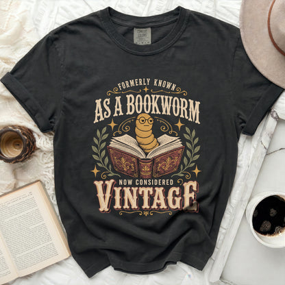 Formerly known as a bookworm, now considered vintage graphic tee.