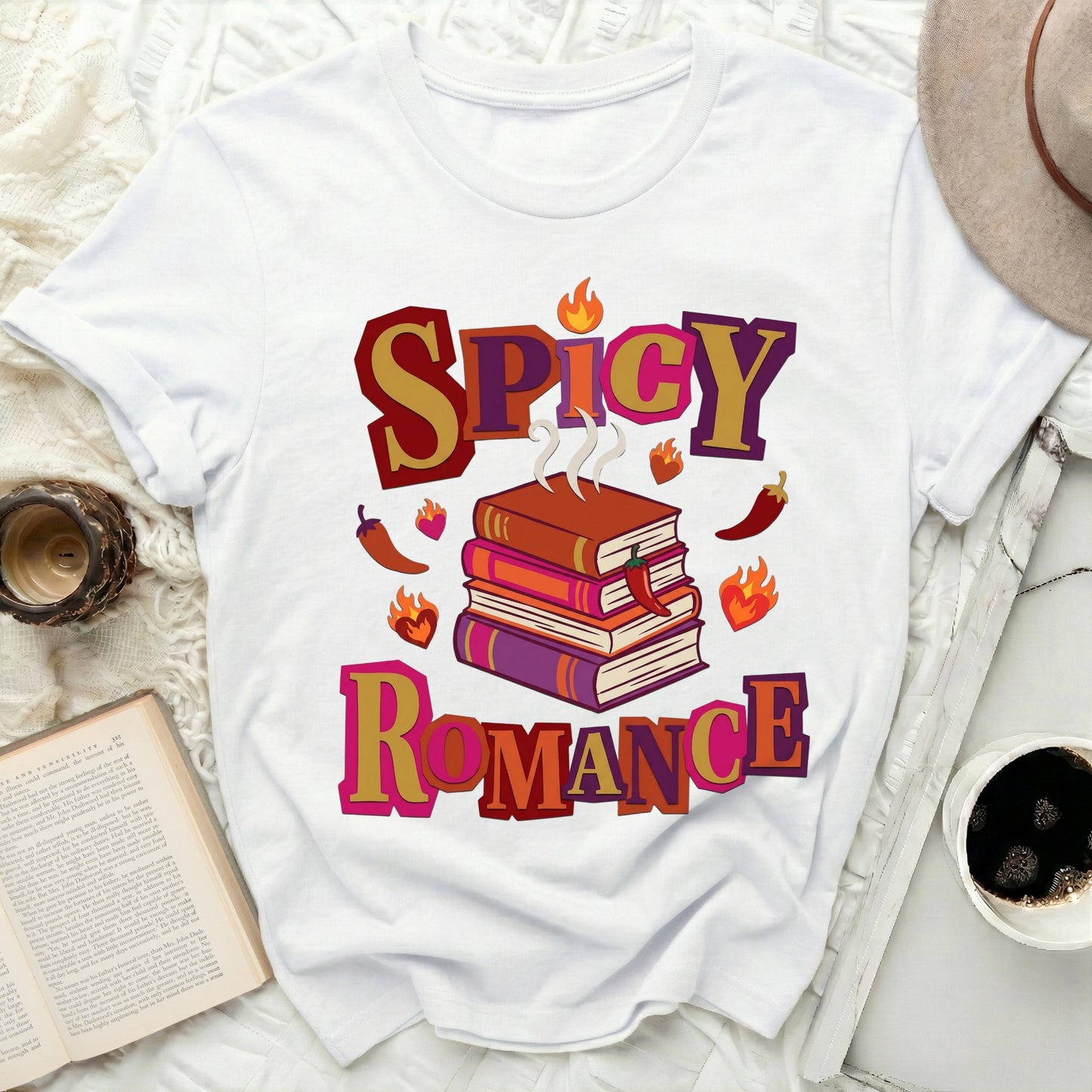 Spicy Romance Books Chili Flames Book Lover product type
Spicy Romance
Romance Books
Book Lover
Reading Enthusiast
Chili Pepper Design
Flame Graphic
Bookworm Gift
Literary Apparel
Reader Fashion
Novel Fan
Fiction Lover
Bookish Style
Graphic Tee
White Shirt
Creative Design
Unique Gift
Aesthetic Clothing
Cozy Reading
Fun Shirt
Pop Culture