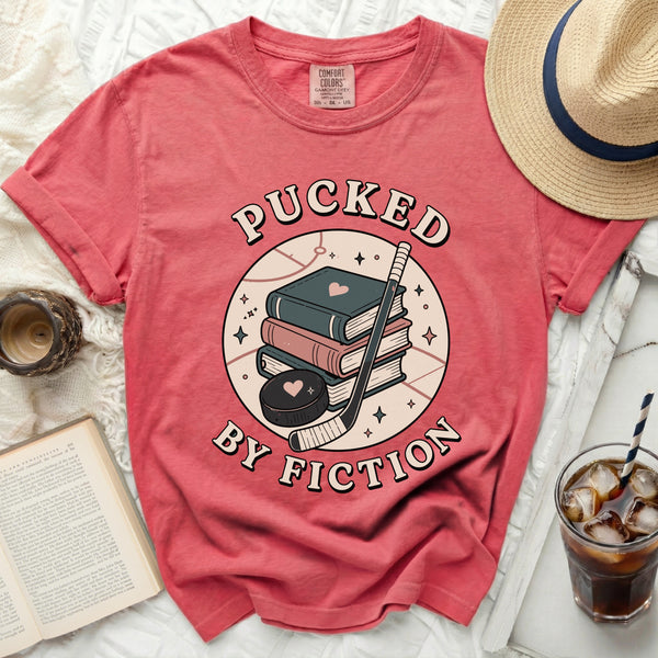 Pucked By Fiction Hockey Tee in Watermelon