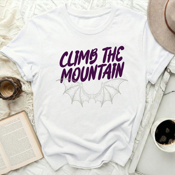Violet Shadow Ascent Tee in White