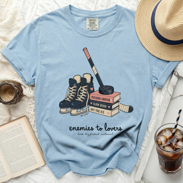 Puck & Pages Romance Tee in Chambray