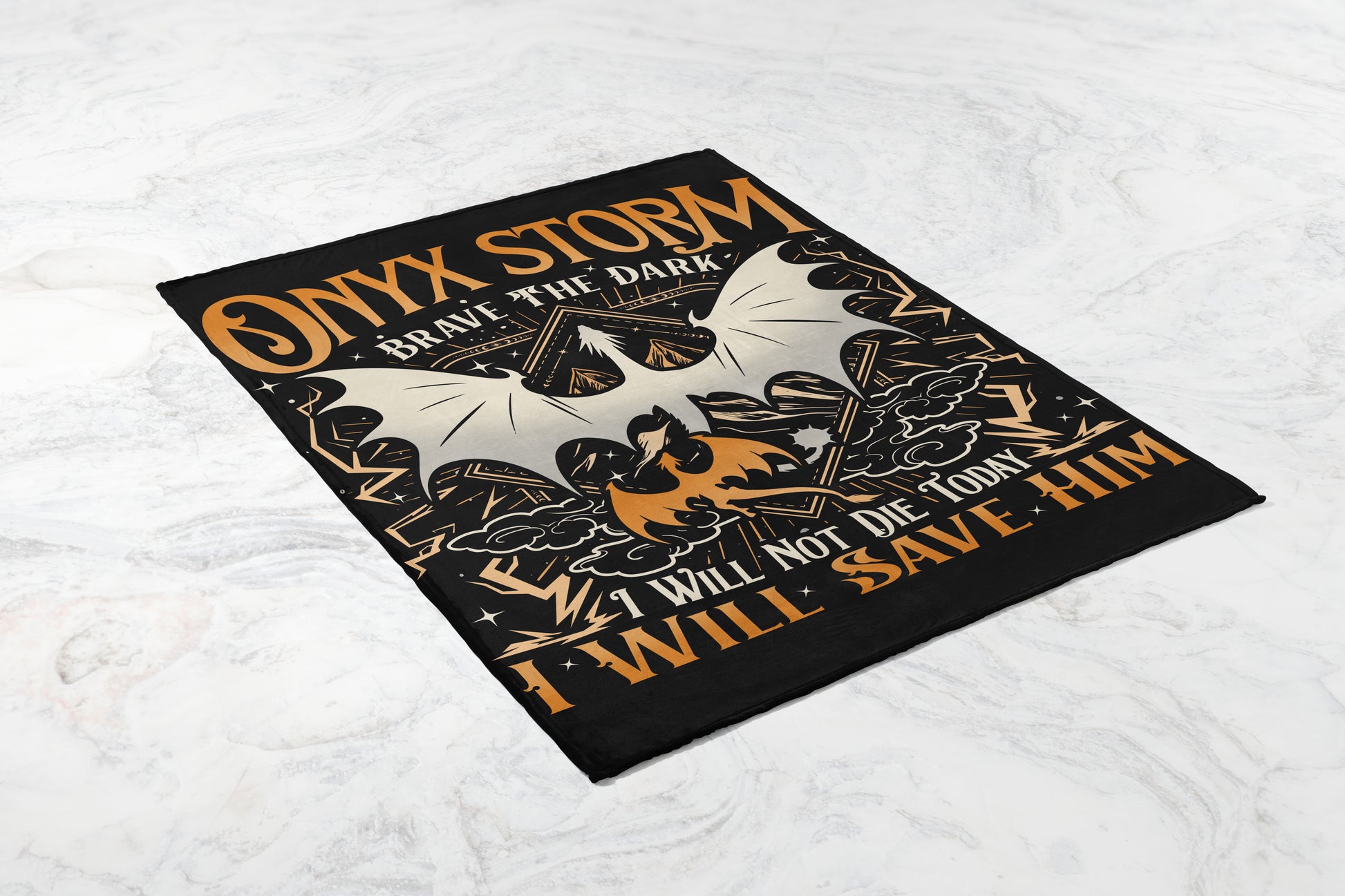 Onyx Storm Brave in the Dark Graphic Poster