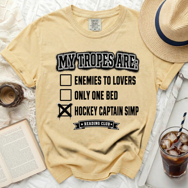 My Tropes Are: Hockey Captain Simp Tee in Butter