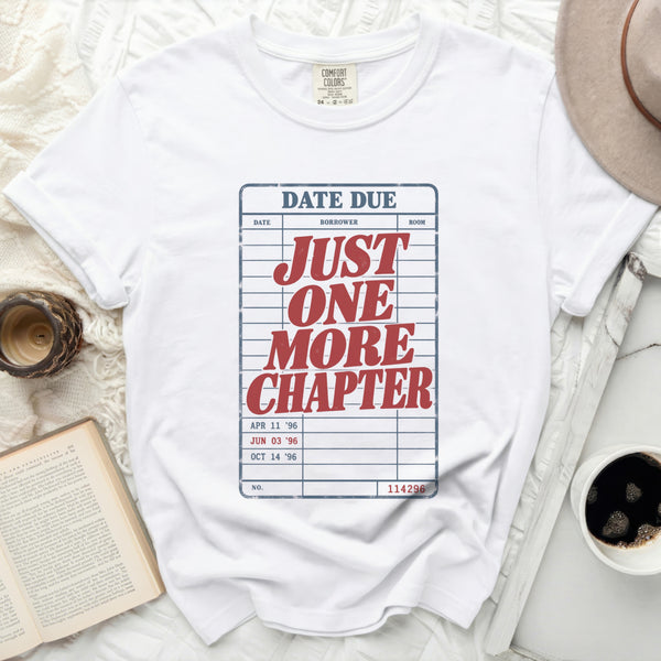 One More Chapter Library Tee in White