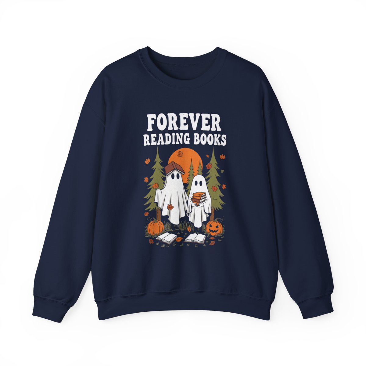 Forever Reading Books Ghosts Sweatshirt - MagicMerchEmporium