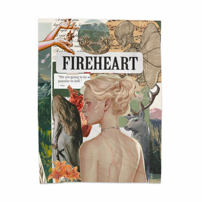 FIREHEART Collage Artwork Fine Art Print
