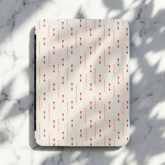 Red and White Vertical Geometric Design Cutting Board