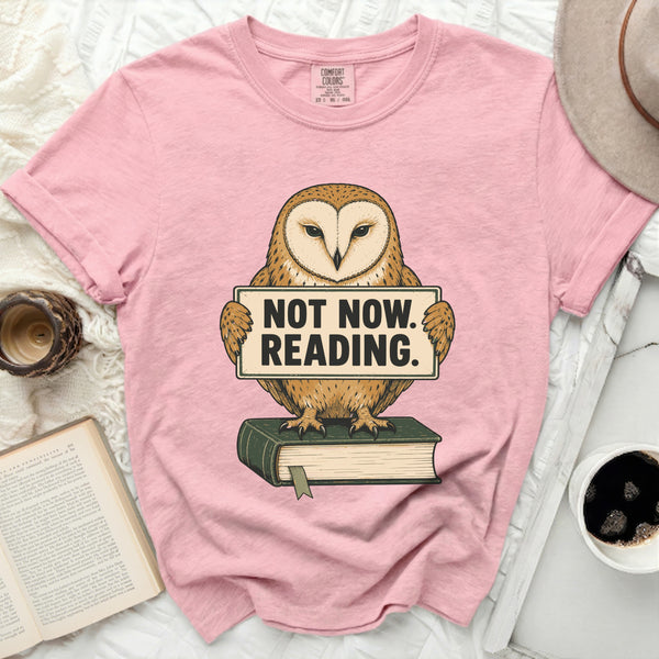 Not Now Reading Tee in Blossom