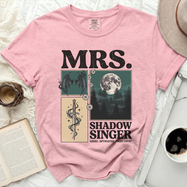 Mrs Shadow Singer Tee in Blossom