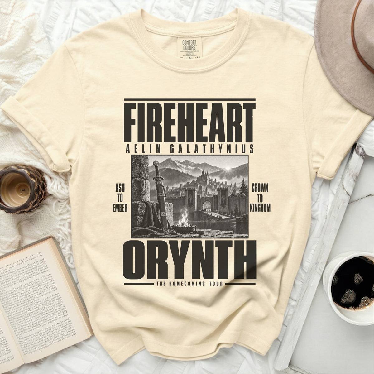 Fireheart Aelin Galathynius Orynth The Homecoming Tour t-shirt.
