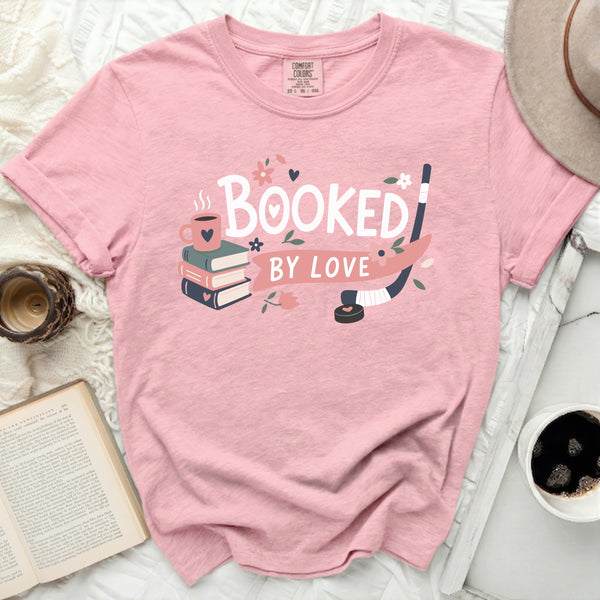 Booked By Love: Cozy Hockey Tee in Blossom