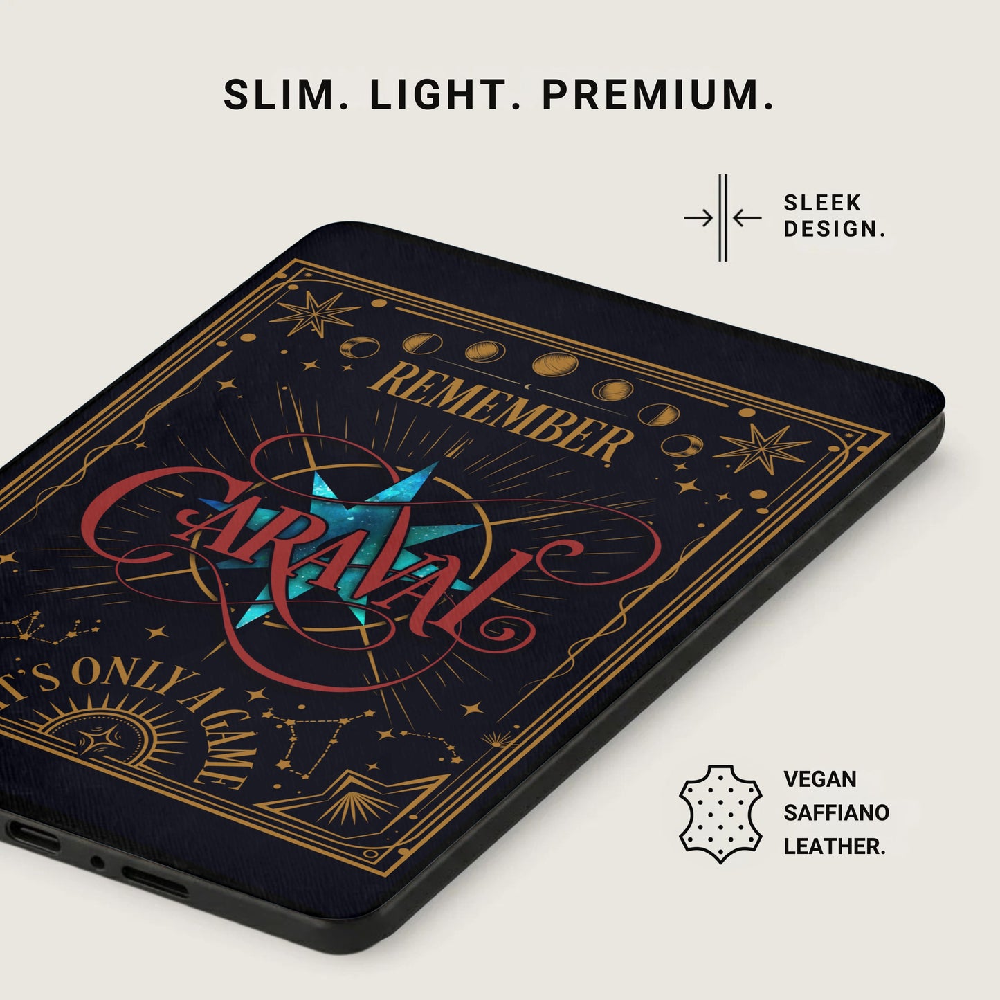 REMEMBER CARAVAL IT'S ONLY A GAME Sleek Design Tablet Case