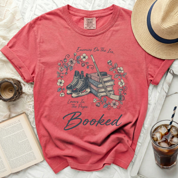 Booked Hockey Romance Tee in Watermelon