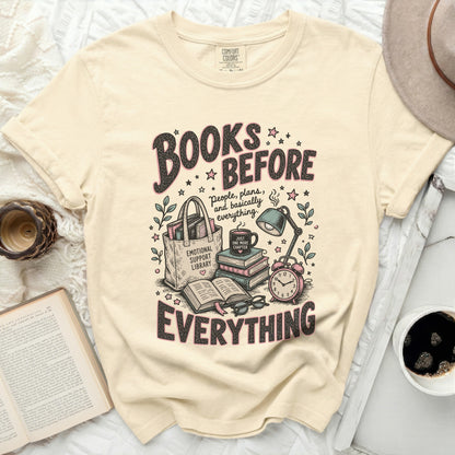 Books before people, plans, and basically everything.