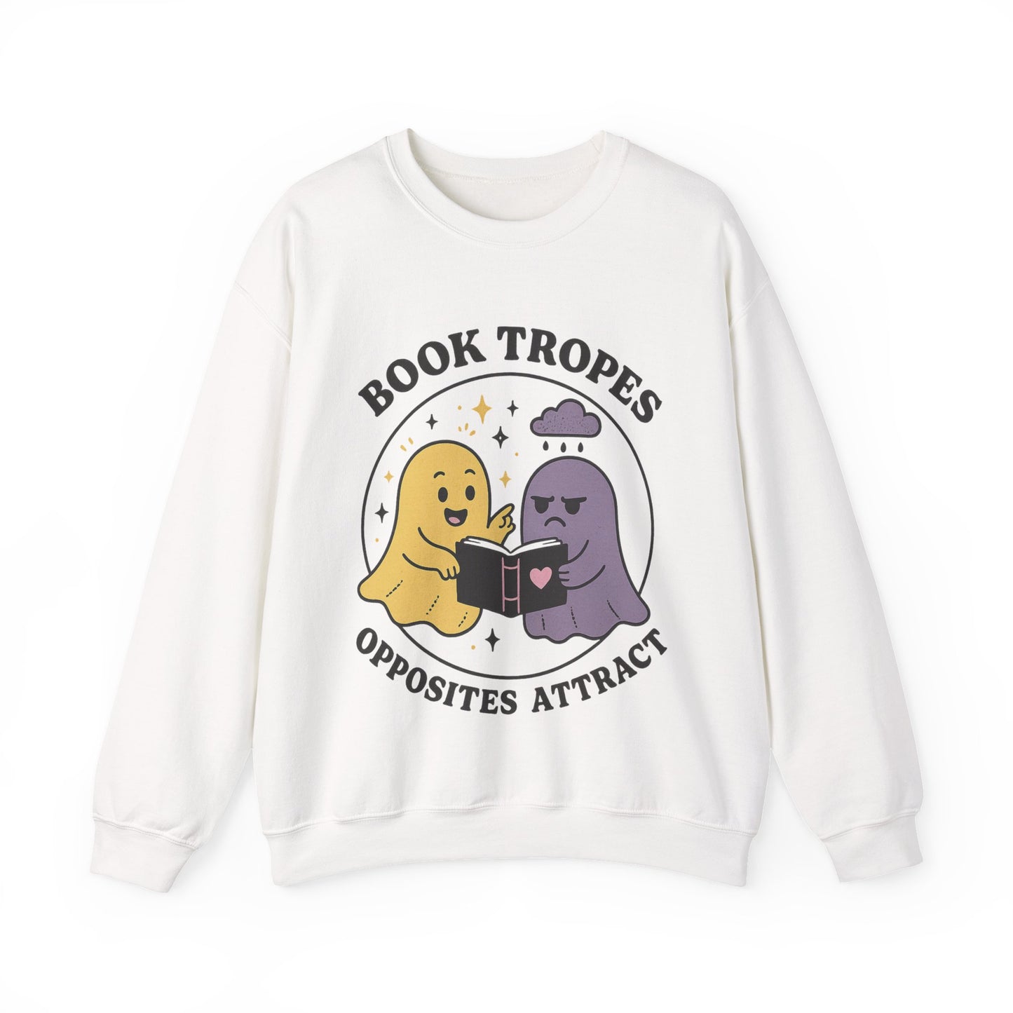 Book Tropes Opposites Attract Sweatshirt