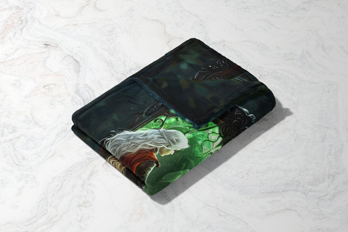 mystical fantasy scene blanket with enchanting design