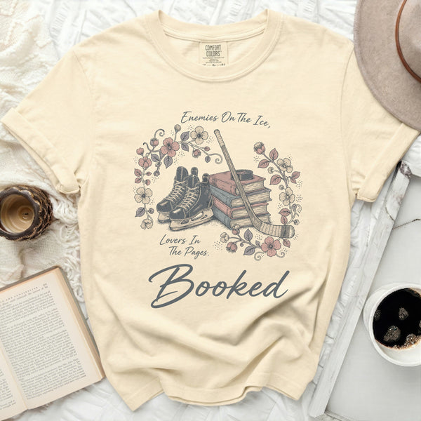 Booked Hockey Romance Tee in Ivory