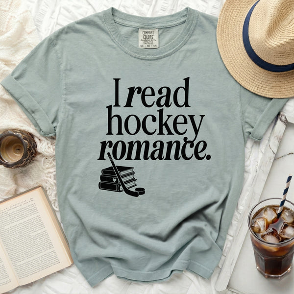Hockey Romance Reader Romantic Subplot Tee in Bay